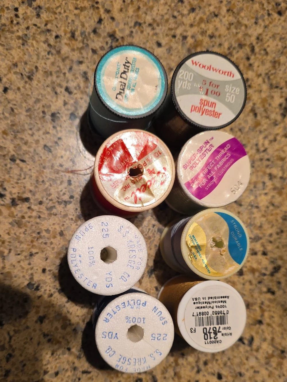 Assorted Color Sewing Thread Spools - Multi Colors